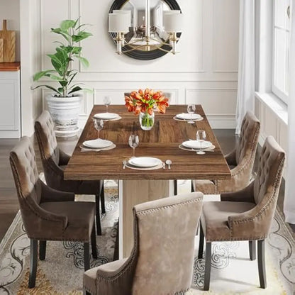 Farmhouse Wood Dinner Table