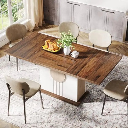 Farmhouse Wood Dinner Table