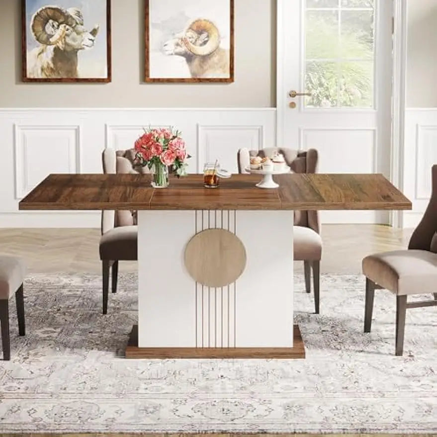 Farmhouse Wood Dinner Table