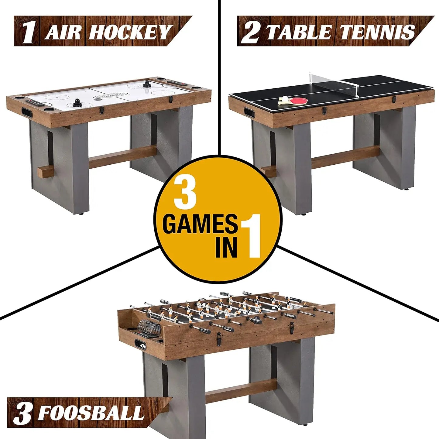 3-in-1 Combination Game Table