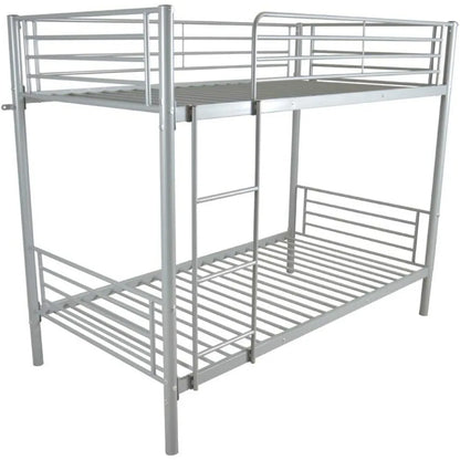 White Bunk Bed Twin Over Twin with 2 Storage Drawers